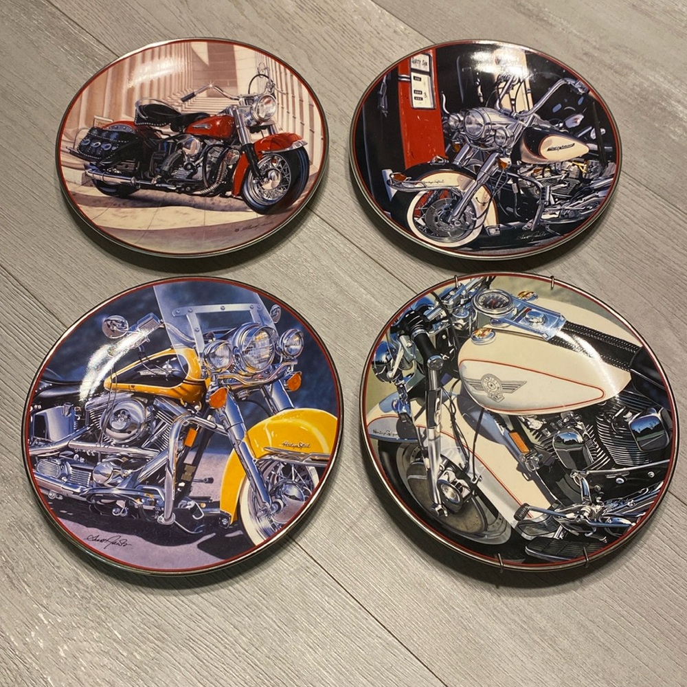 Harley Davidson Lot of 4 Collectors Plates